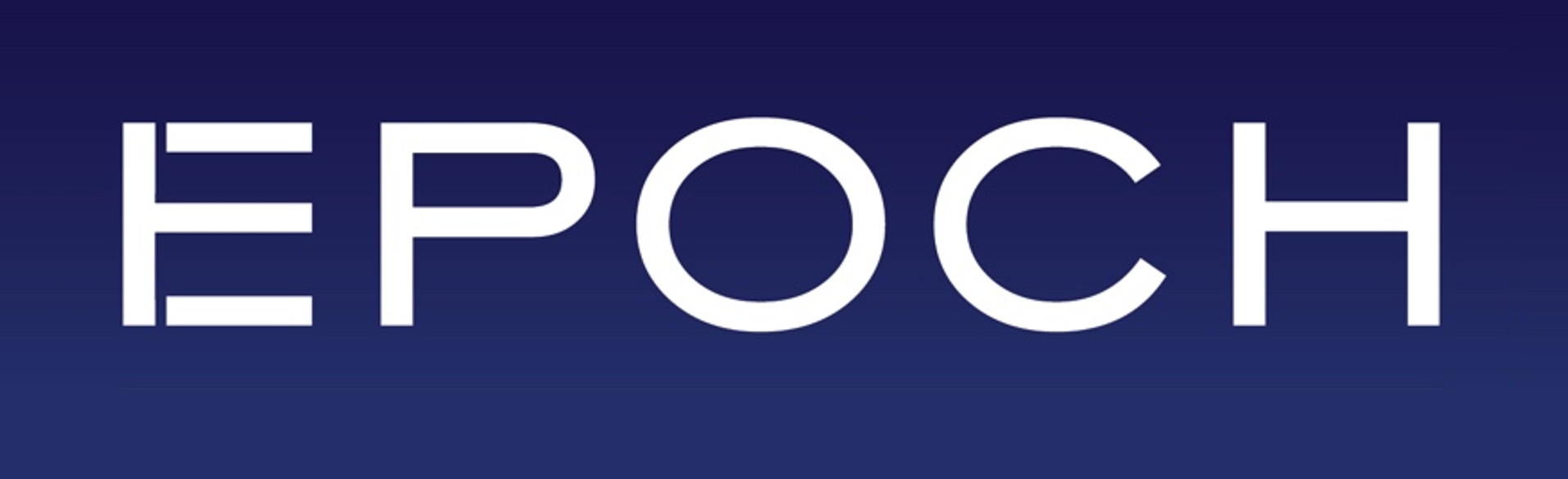 EPOCH White Letters Blue Background EPOCH White Letters Blue Background